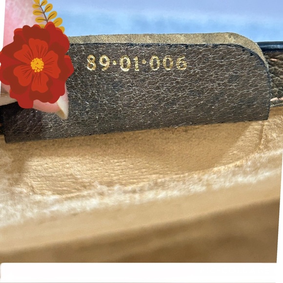 Vintage GUCCI PVC Leather Sherry Line Pouch Clutch Women’s Bag Brown Beige Used - Picture 4 of 17